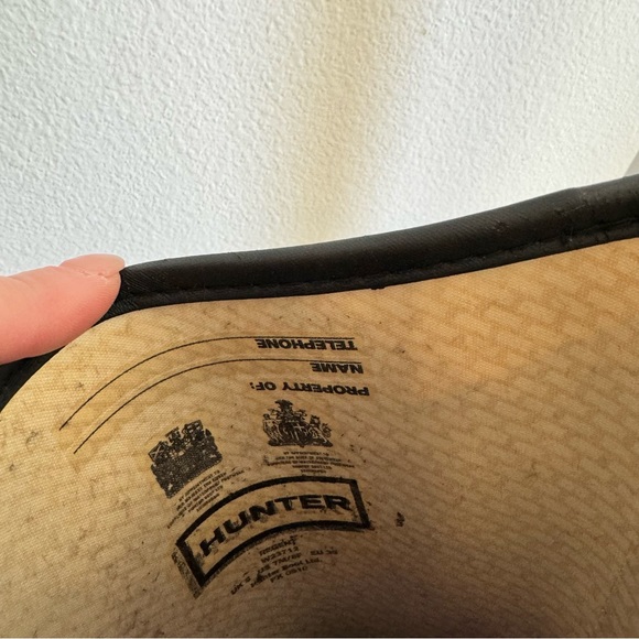 Hunter REGENT Black Equestrian Riding Boot Style Rare No Buckle wellies FLAW - Picture 15 of 15